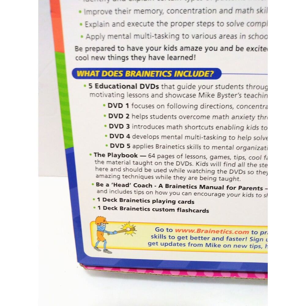 Brainetics Breakthrough Math And Memory System Educational 5 DVD New - Picture 7 of 9